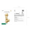 Picture of FOIL BALLOON PENIS GOLD 22 INCH